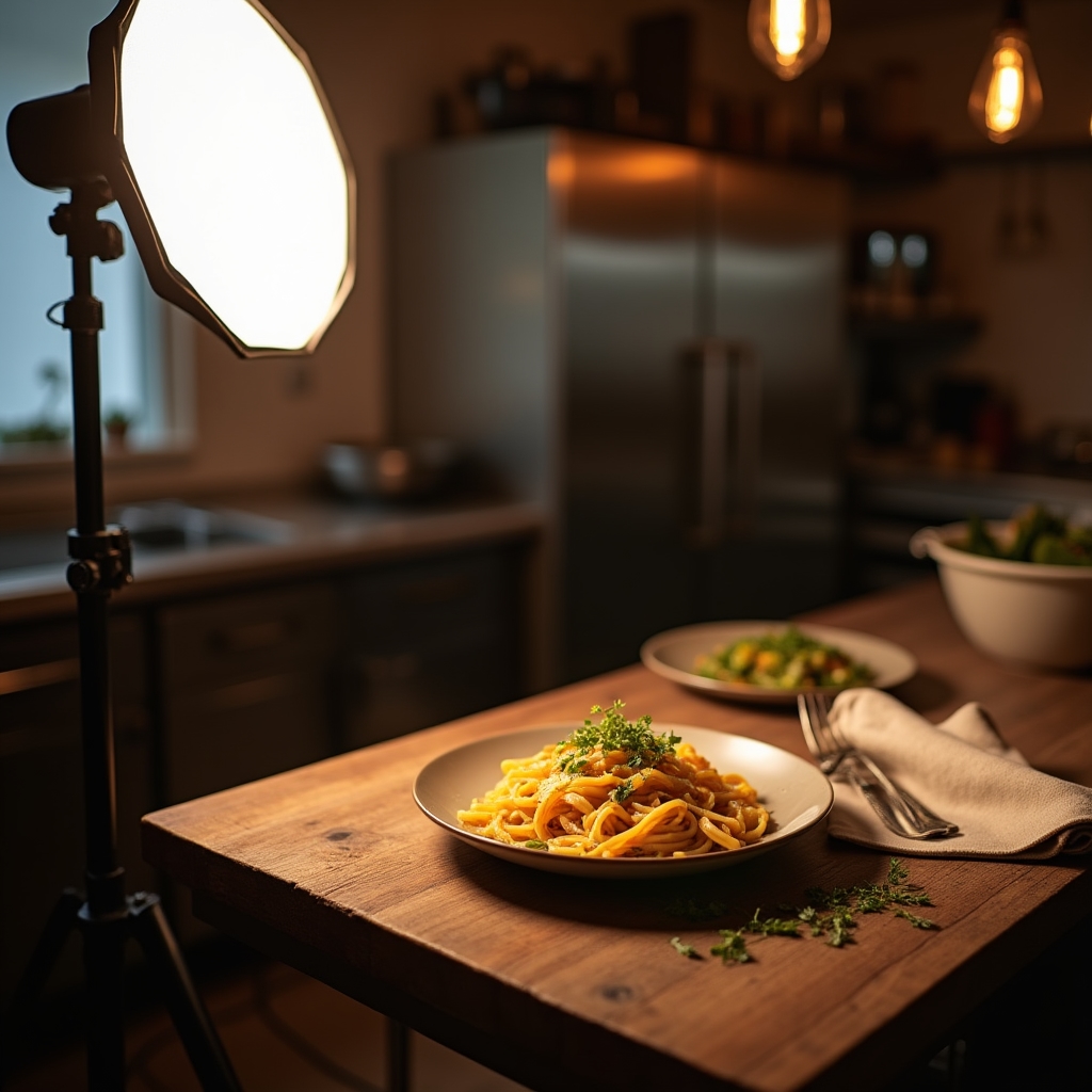 Setup fotografico professionale per food